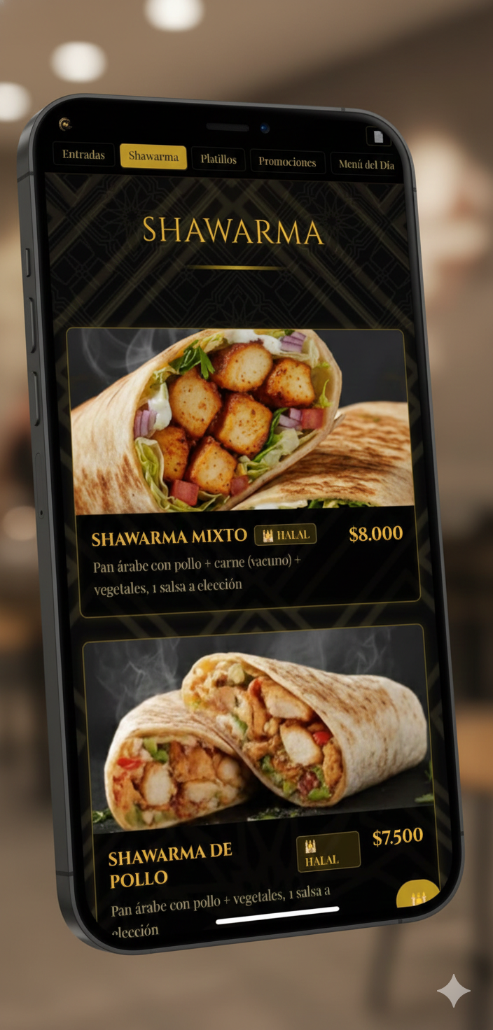 Gourmet Árabe - Menú QR