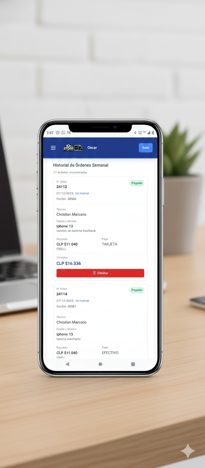 Captura 4 - Vista móvil