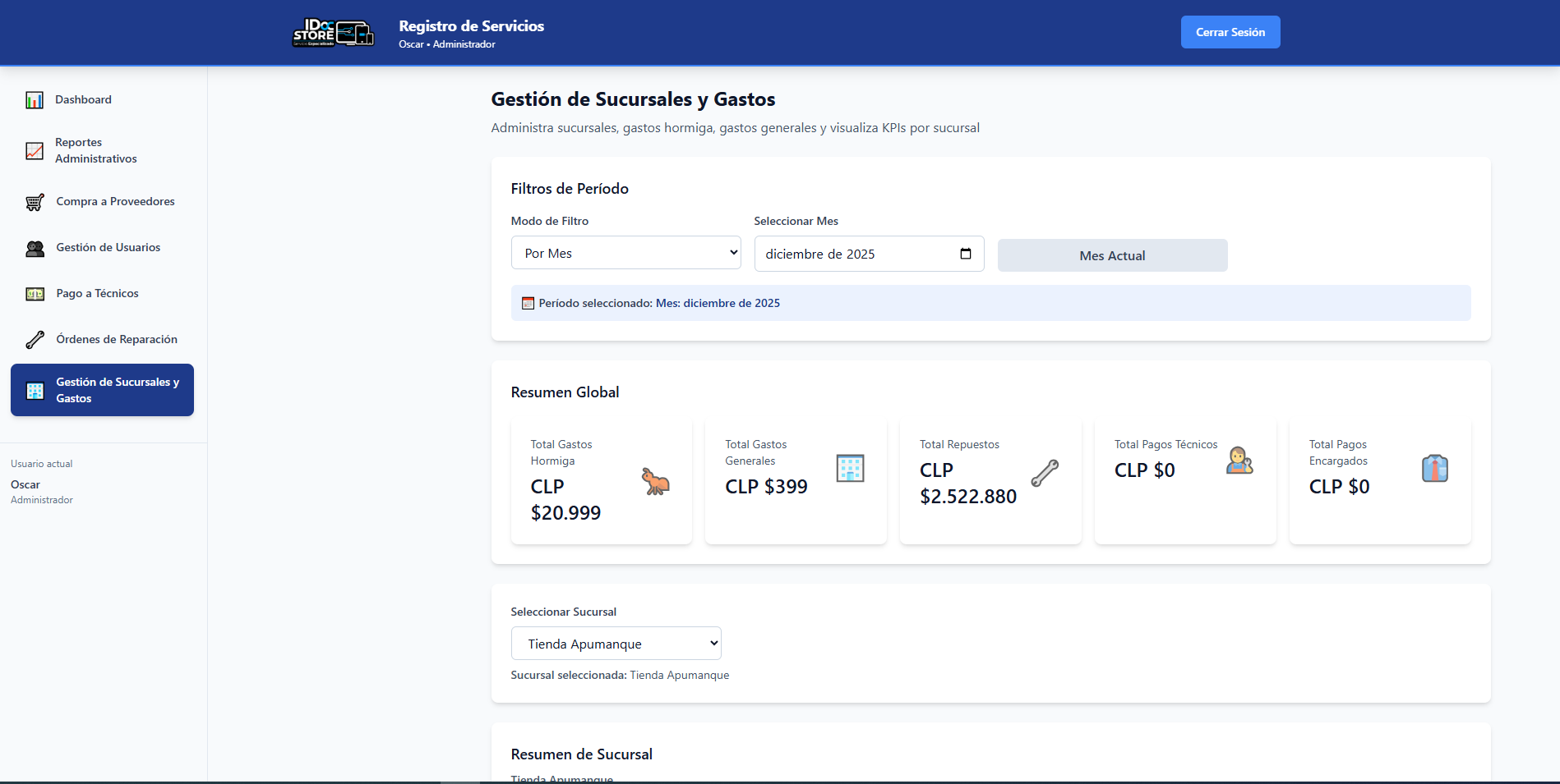 Captura 1 - Vista escritorio