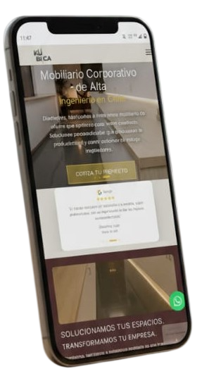 Mockup de Kubica Mobiliario